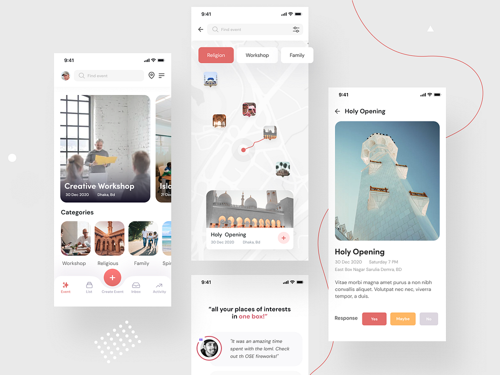 Event networking app ui by Nasir Nurency on Dribbble