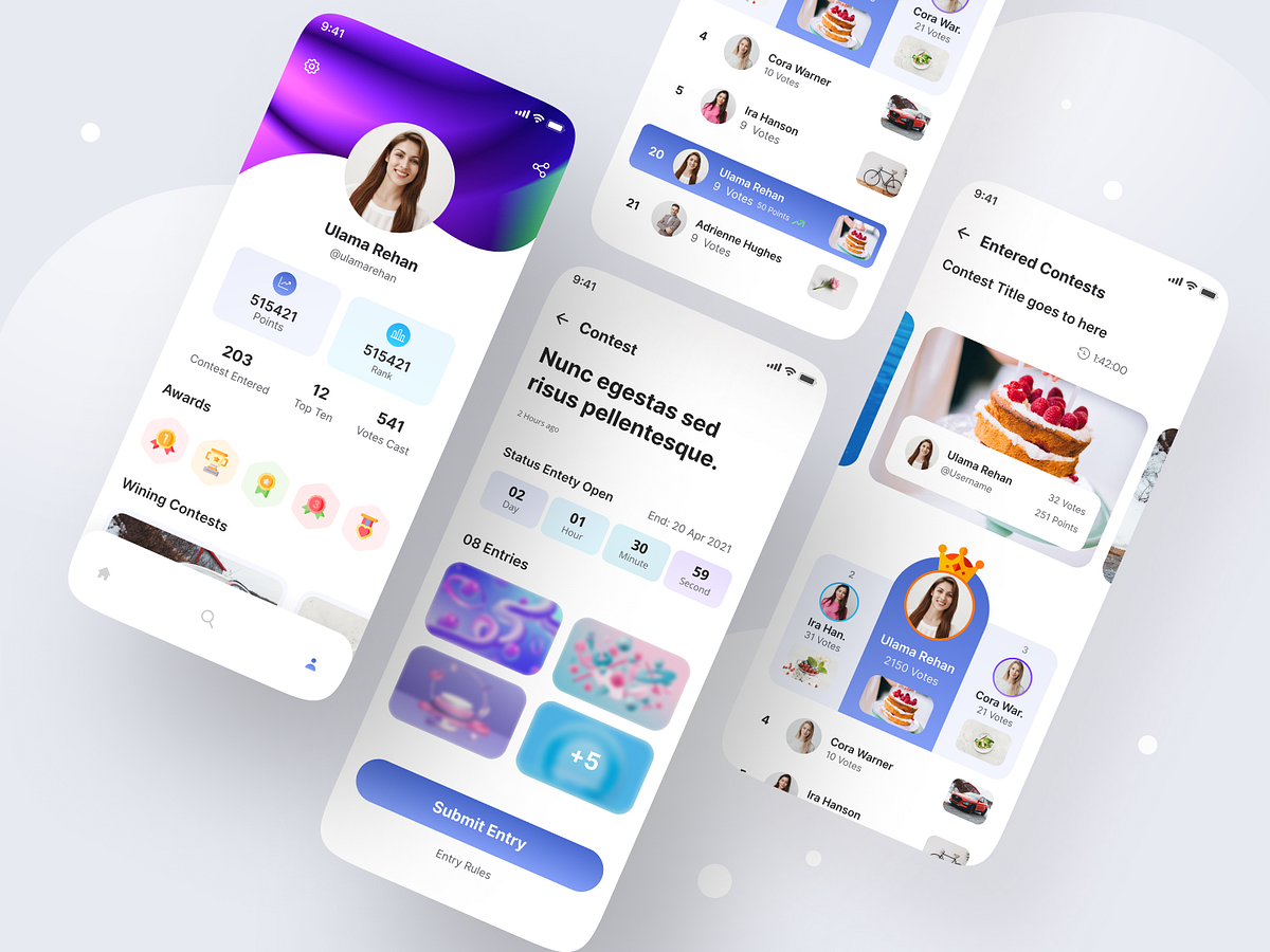 Aesthetic UI designs, themes, templates and downloadable graphic ...