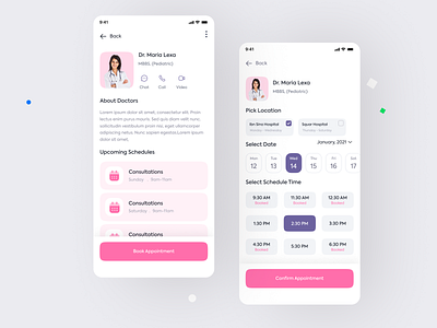 Doctor Booking App UX UI