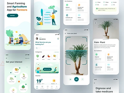 Smart Farming App UX/UI app design app ui app ui trend color cultivation farmers farming indoor plant inspiration new ui trend outdoor plant ui ui design ui trend ui trend 2022 upcoming ui trend user experience design user interface design ux ux design