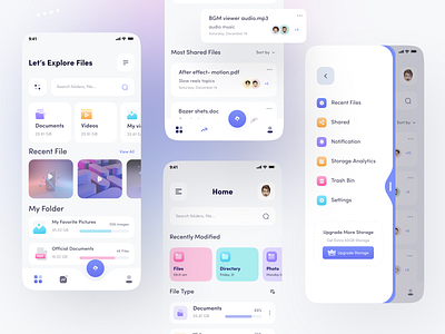 Cloud Storage App UX/UI