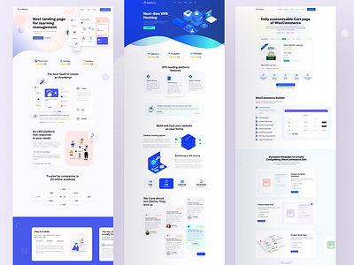 Landing Page by Nasir Nurency for Nurency Digital on Dribbble