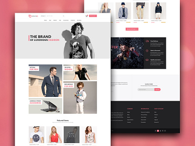 Brand Fashion Store cart ecommerce layout mockup. website ui ui design ux ux design web design wireframe