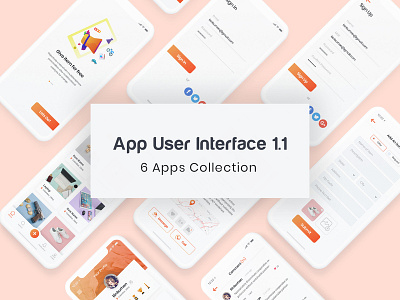 App User Interface collection 1.1 app app design cart dashboard ecommerce interface layout psd template ui design ui kit ux ux design web design wire frame wireframe