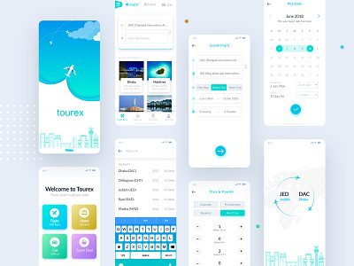 Tourex - Flight Booking App best flight booking booking booking app booking system bookings flight flight booking mobile app mobile ui ticket booking ticket booking app top flight booking app