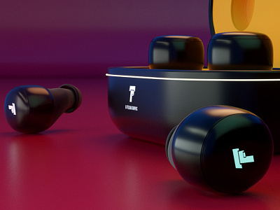 Bluetooth Headsets 3D bluetooth bluetooth speaker cinema4d design logo