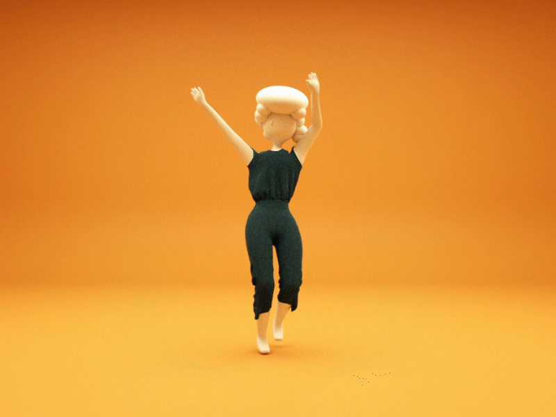 Another test animtion dance woman in Cinema 4D 2d animation 3d animation aftereffect animation animation pears character cinema 4d cinema4d dance design gif animated woman
