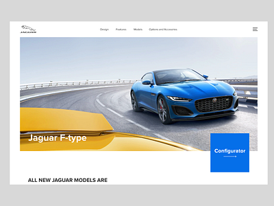 Jaguar F-type landing page