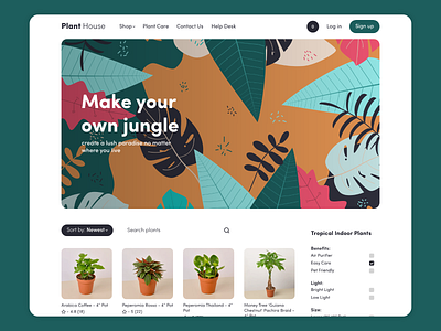 Plants Shop Landing Page