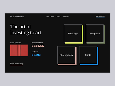 Art Investments Website