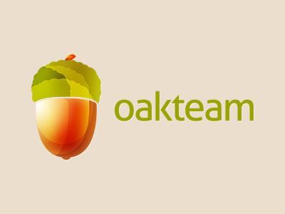 Oakteam acorn green logo oak