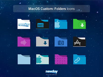 Newday's MacOS Custom Folders Icons