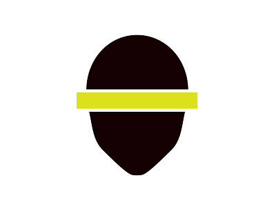 Defaced logo branding design flat icon illustration logo minimal vector
