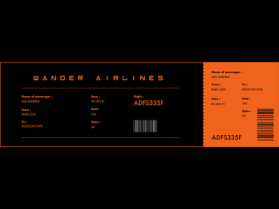 Boarding Pass #DailyUI boarding boardingpass branding dailyui dailyuichallenge design plane ui ui design webdesign