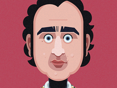 Andy Kaufman adobe illustrator astute graphics comics of comedy illustration portrait vector