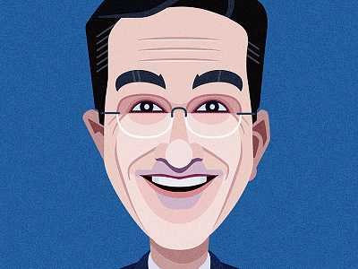 Stephen Colbert adobe illustrator astute graphics comics of comedy illustration portrait stephen colbert vector