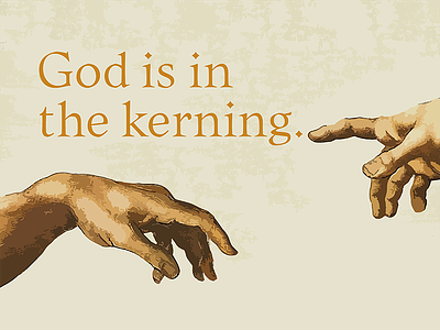 God is in the kerning. liminal matteo bologna michelangelo mucca design mucca typo quote typethos xk9
