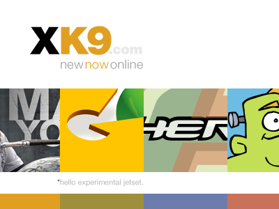 XK9.com Launch character identity motion portfolio type
