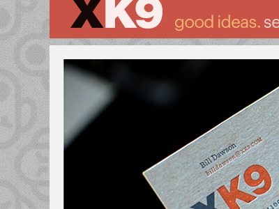 XK9.com 3.0 character identity motion portfolio typography
