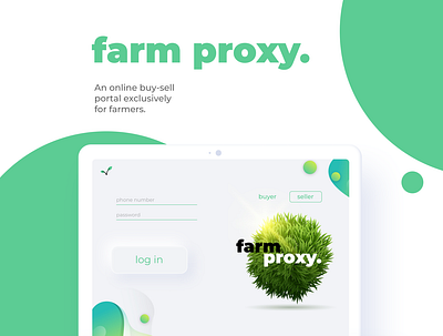 Farm Proxy - An e-commerce website for farmers design ui ux web