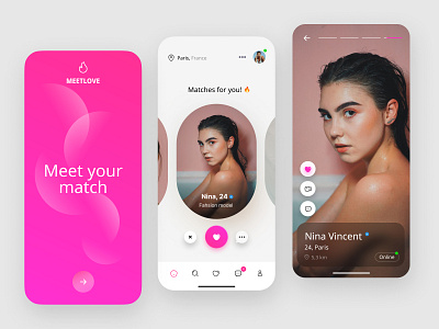 Dating app app design dating app design ui ux