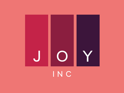 JOY INC. brand design brand identity branding design graphic design logo logo design print design