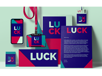 "Luck" Branding brand design brand identity branding business cards design graphic design labels logo design print design stationery