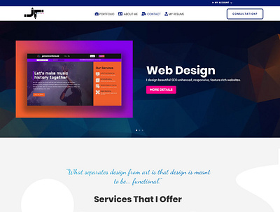 My Personal Site's Homepage css graphics design html javascript uidesign web design wordpress