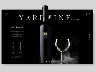 Yardwine - Website concept