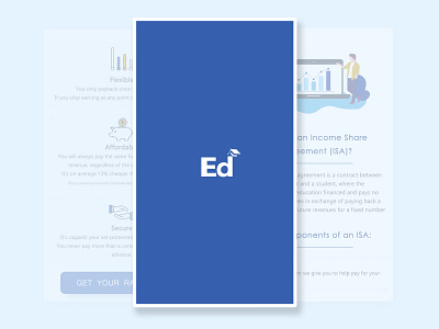 Website Design with - Ed app design finance illustration illustrator loan ui web website
