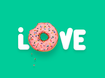 Happy Valentines Day 2020 - eCard 💗🍩 I Love You 2020 3d 3d art best day donut donuts ecard happy i love you love mock up mock up mockup mockup design mockup template mockups valentine valentines