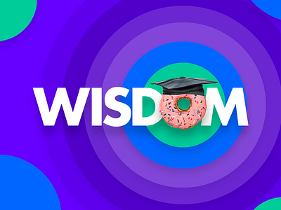 Wisd🍩m 2020 trend 2020 trends bold donut donuts lettering mock up mock up mockup mockup psd mockups proverb proverbs quote quotes smart type typogaphy typography