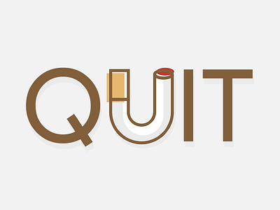Quitter's Win when they Quit Smoking 🚭 ad addict addiction cancer cigarette cigarettes lettering lung no smoking quit smoke smoking typography typography art typography design u vape vape pen vaper vaping