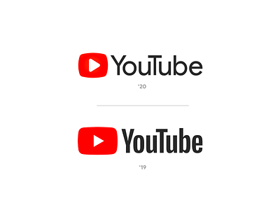 YouTube Logo Update New 2020 Google Rebrand Concept 2020 alphabet brand button concept legible logo new play rebrand rebranding round rounded sans serif sans serif sanserif style guide typogaphy youtube youtube logo