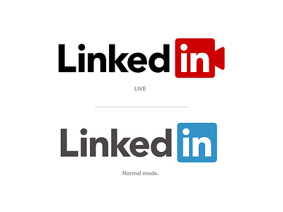 🎦 Linkedin LIVE Rebranding Logo Update Concept 2020 - 2021 branding broadcast concept live live stream livestream livestreaming logo re brand re branding rebrand rebranding stream streamer streamers streaming streaming app streaming service update update logo