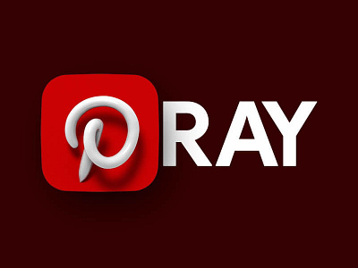 🙏🏻 Prayer + Interest = Pinterest 📌 3d branding graphic design letter logo pin pinterest pray prayer rebrand typography