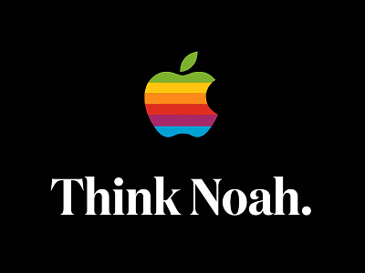 🍏 Apple / MAC 👉🏻 Think Different rebrand. It's God's rainbow. app apple bible humility icon mac macintosh noah rainbow think different
