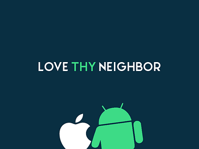 Love OS: Apple, Android, etc... 👉🏻 Love thy neighbor