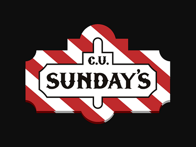 ⛪ See you Sundays! - TGI Friday's parody 3d bible branding christian church design fridays funny jesus lettering logo logos parody restaurant restaurants tgi fridays typography
