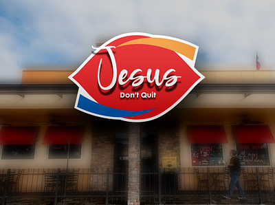 Dairy Queen remix with help from my daughter (Jesus don't quit.) bible brand branding christian dairy queen fun ice cream jesus lettering parody typography winning