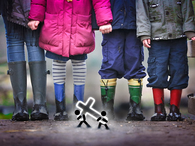 Help kids Carry On. 🙏 3d bible carry on character characters child children christian cross hands help holding jesus kids people render stick figure stick figures street