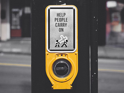 🚦🚸 Help pedestrians carry on... bible christian city cross cross walk crosswalk golden rule jesus neighbor neighborhood neighbors pedestrian signs street street sign streets walk