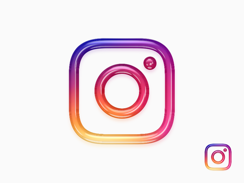 New Instagram 3D Logo / App Icon by SpeedPage.pro on Dribbble - 800 x 600 png 133kB