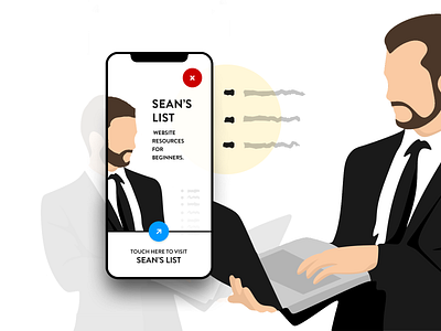 📃 Sean's List - A List of Website Resources for Beginners. 2020 android figma flat human illustration list lists material outline people person skeleton screen sketch suit ui ux vector wireframe