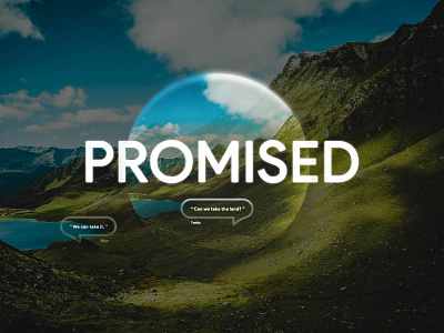 📖 The Promised Land - The Story of Joshua & Caleb bible bible story bubble caleb chat earth illustration joshua old testament promised land sms surreal surreal art surrealism text text message typography