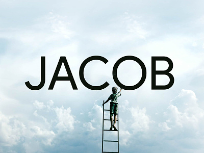 📖 The Story of Jacob's Ladder bible boy child clouds esau heaven heavens hebrew isaac israel jacob kid ladder lettering old testament painter sky steps typography