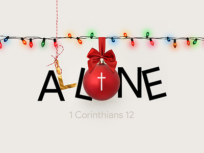 🏡 Home alone? Not this 🎄 Christmas! 📖 1 Corinthians 12 2019 3d alone bauble bow candy cane christmas gold happy holidays home alone home decor home page lettering lights merry ribbon string timelapse typography word art