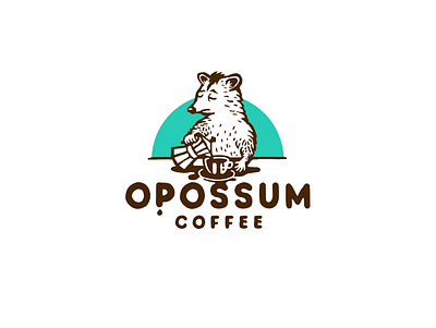 Opossum Coffee | Logo coffe design graphic design illustration logo opossum vector