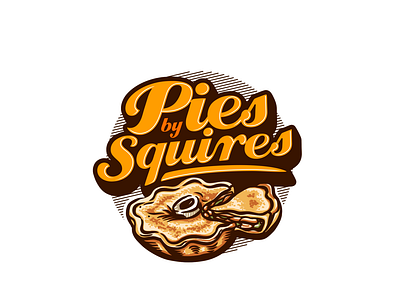 Pies by Squires | Logo branding design food graphic design logo pie pies vector