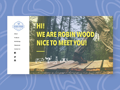 ROBIN WOOD carpentry furniture website design wood